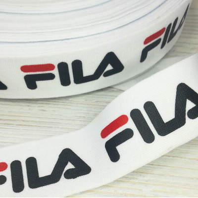 Лента трикотажная Fila белая