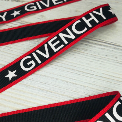 Лента декор черная Givenchy