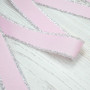 Лента декоративная люрекс розовая