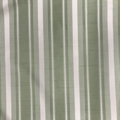 Портьерная ткань "Версаль" зеленая полоса