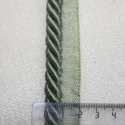 Кант - шнур вшивной зеленый однотон